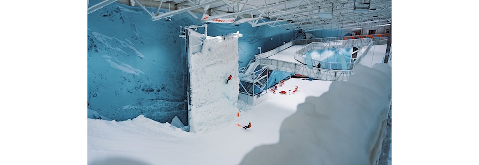 Indoor ice climbing at SNØ